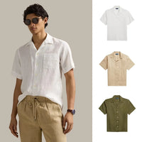 BUY 1, GET 3 — SUMMER SHIRT WITH POCKET - Ceramic White • Coastal Beige • Olive Green / S